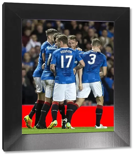 Rangers FC: Joe Garner's Euphoric Goal Celebration vs St. Johnstone - Ladbrokes Premiership, Ibrox Stadium