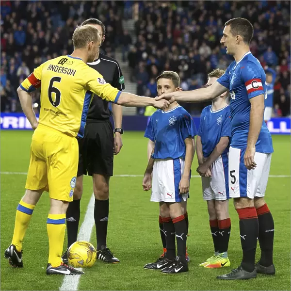 Rangers vs St Johnstone: Lee Wallace and Steven Anderson's Captain's Handshake at Ibrox Stadium