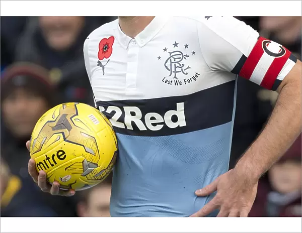 Rangers Honor Remembrance Day: Poppy-Adorned Shirts in Ladbrokes Premiership Match against Ross County
