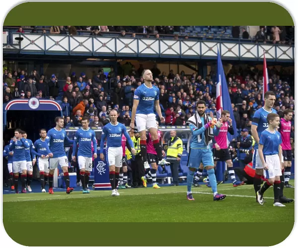 Rangers Clint Hill Soaring High: A Moment of Pride at Ibrox Stadium (Rangers vs Dundee, Ladbrokes Premiership)