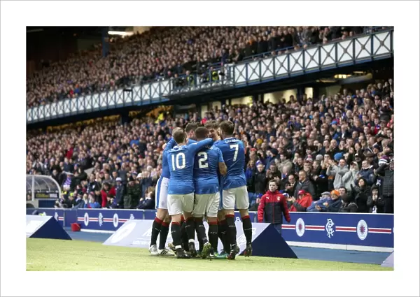 Rangers: Rob Kiernan's Thrilling Goal Celebration vs Heart of Midlothian, Ladbrokes Premiership, Ibrox Stadium