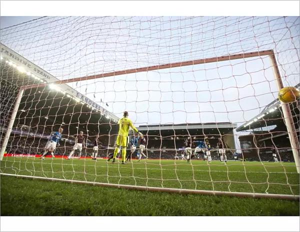 Rob Kiernan's Thrilling Headed Goal: Rangers Secure Victory Against Heart of Midlothian at Ibrox Stadium