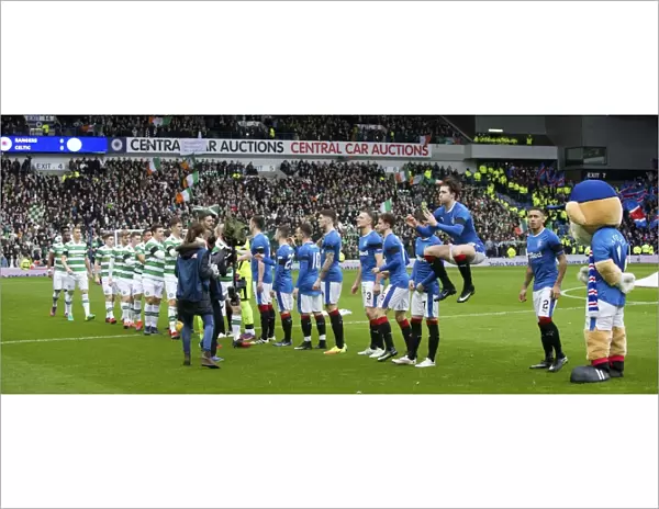 Titans of Scottish Football: Unforgettable Moment - Rangers vs Celtic Champions Handshake (2003)