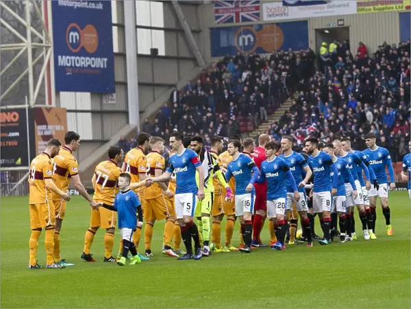 United in Sportsmanship: The Memorable Handshake Moment between Rangers and Motherwell Players