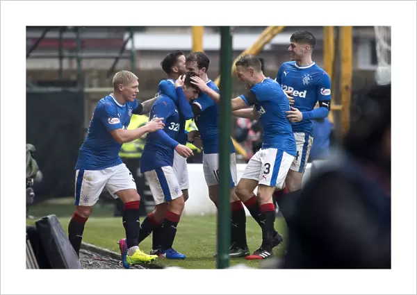 Rangers: Emerson Hyndman's Euphoric Goal Celebration vs Motherwell, Ladbrokes Premiership
