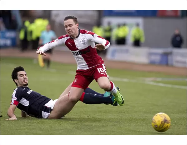 Rangers Barrie McKay Fouled by Dundee's Julen Etxabeguren in Ladbrokes Premiership Match
