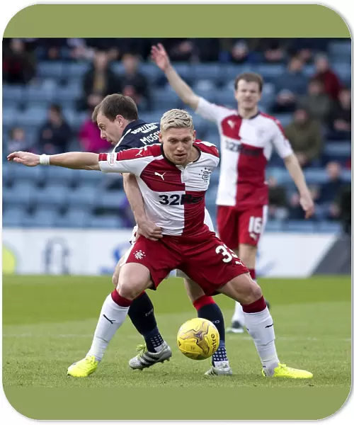 Intense Rivalry: Waghorn vs McGowan in Dundee vs Rangers Football Match