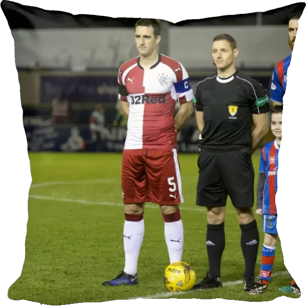 Lee Wallace and Ross Draper: Captains Leading the Premiership Clash at Tulloch Caledonian Stadium (Scottish Cup Winners 2003)