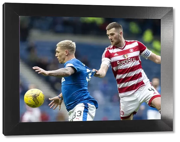 Dramatic Showdown: Waghorn vs Devlin at the Scottish Cup Quarterfinal - Rangers vs Hamilton Academical, Ibrox Stadium