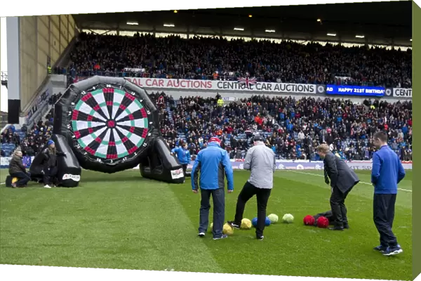 Half Time Football Darts: Rangers vs Hamilton Academical, Scottish Premiership, Ibrox Stadium