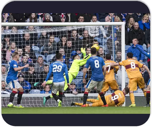 Wes Foderingham's Spectacular Save: Rangers vs Motherwell, Scottish Premiership, Ibrox Stadium
