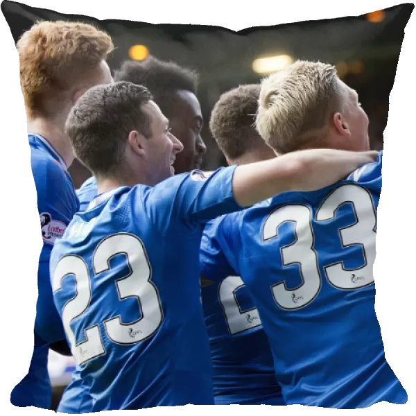 Rangers FC: Jon Toral's Thrilling Goal and Celebration with Team Mates at Ibrox Stadium