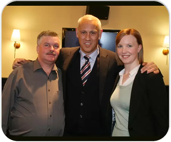 Mark Hateley Engages with Rangers Fans at Charity Race Night 2008, Ibrox