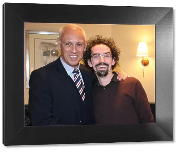 Rangers Football Club Charity Race Night 2008: Mark Hateley Interacts with a Fan