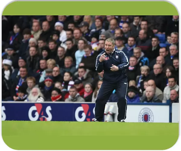Ally McCoist in Action: Rangers 1-0 Hibernian, Clydesdale Bank Premier League - Intense Moments on the Ibrox Touchline