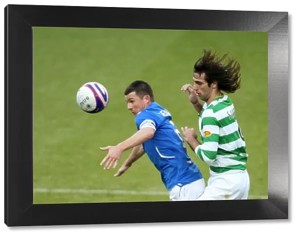Barry Ferguson vs Samaras: A Clash in the Clydesdale Bank Premier League at Ibrox - Rangers 0-1 Celtic