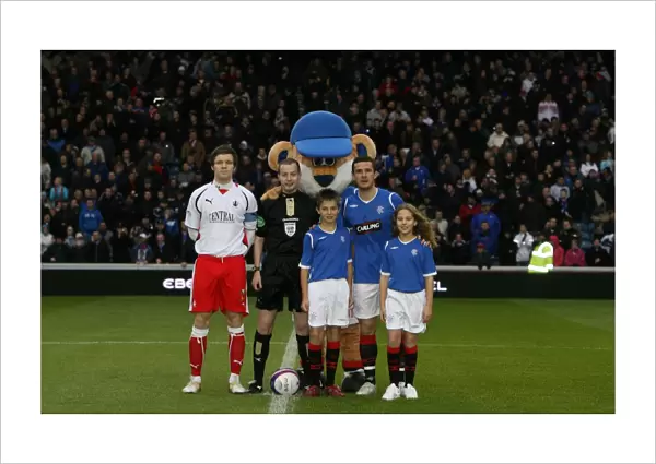 Triumphant Rangers Mascot Celebrates Clydesdale Bank Premier League Victory over Falkirk (3-1)
