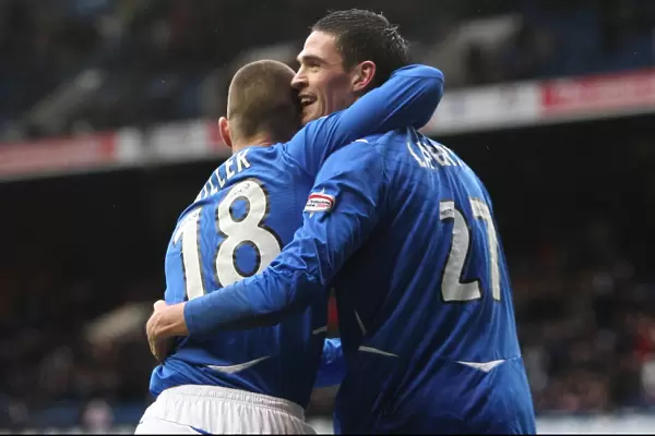 Rangers Football Club: Five-Goal Blitz - Kyle Lafferty and Kenny Miller's Euphoric Celebration vs. Hamilton in the Scottish Cup Quarterfinal at Ibrox
