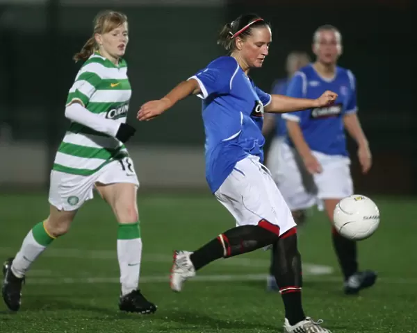 Jayne Somerville Scores the Thrilling Winning Goal for Rangers Ladies Against Celtic Ladies (2-1) at Petershill Park