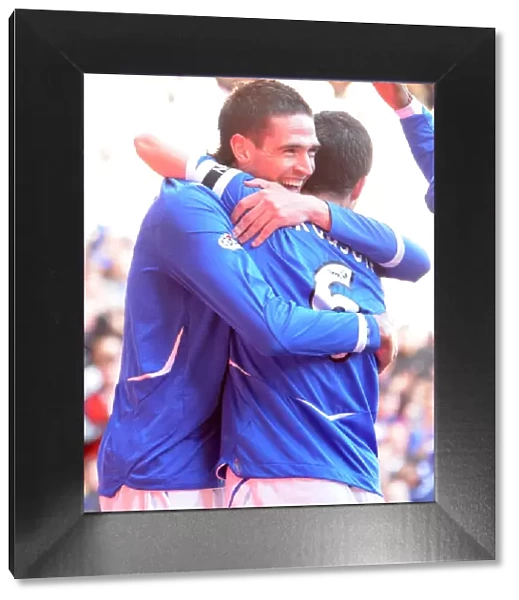 Ibrox Thriller: Lafferty and Ferguson's Unforgettable Goal Celebration (2-2)