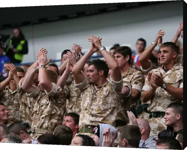 Rangers 2-0 Hearts: Royal Marines Triumphant Celebration at Ibrox