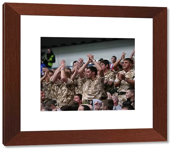 Rangers 2-0 Hearts: Royal Marines Triumphant Celebration at Ibrox