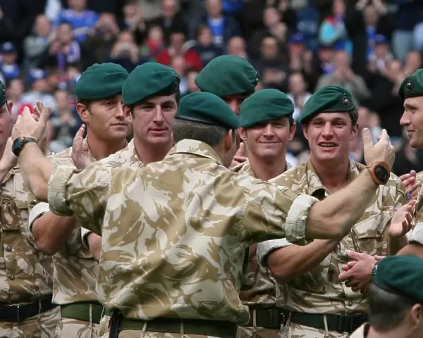Half Time Tribute: 45 Commando Royal Marines Salute Rangers at Ibrox (Rangers 2-0 Hearts)