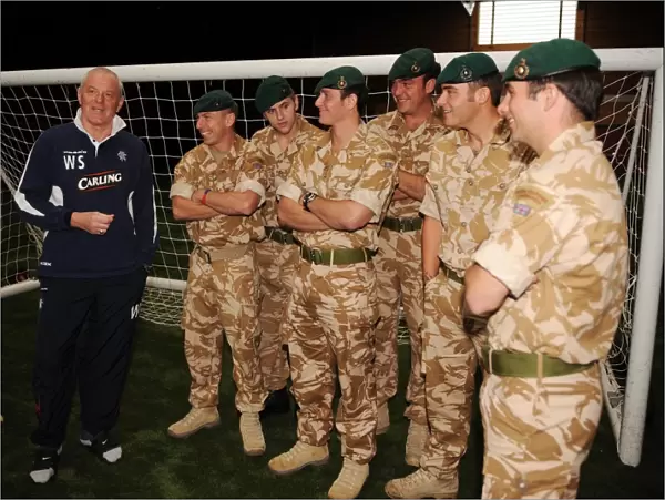 Rangers Football Club: Walter Smith Honors Armed Forces at Murray Park Training Session - Exclusive PA Image (May 1, 2009)