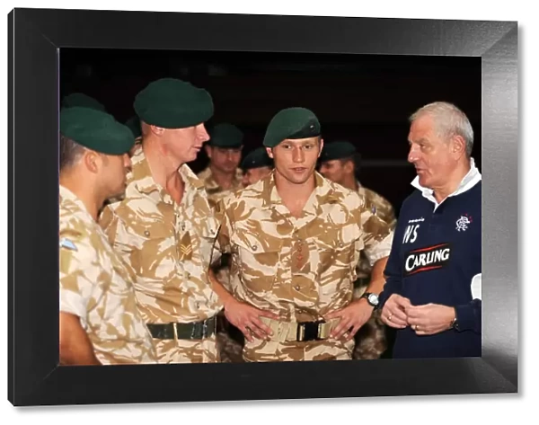 Rangers Manager Walter Smith Pays Tribute to Armed Forces Personnel at Murray Park, May 2009