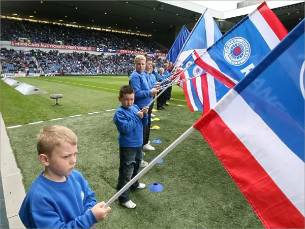 Rangers Football Club's Glorious 2-0 Victory Over Heart of Midlothian: Honor Guard Guard of Honour at Ibrox