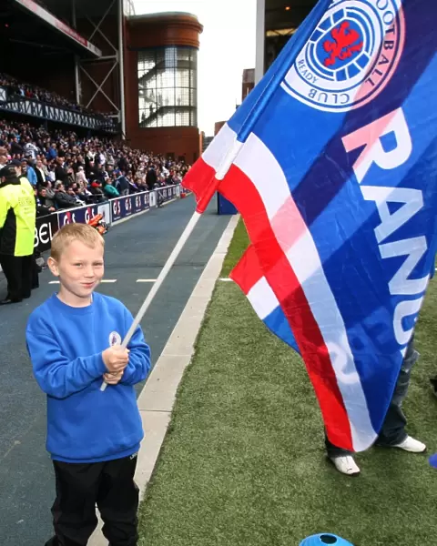 Rangers FC Celebrate 2-0 Clydesdale Bank Premier League Victory over Hearts with Guard of Honor at Ibrox