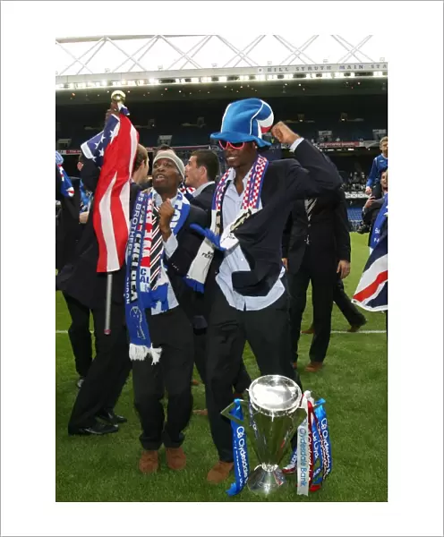 Rangers Football Club: Edu and Beasley's Championship Celebration (2008-09 Clydesdale Bank Premier League Title)