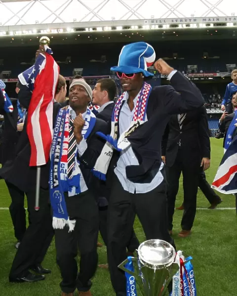 Rangers Football Club: Edu and Beasley's Championship Celebration (2008-09 Clydesdale Bank Premier League Title)