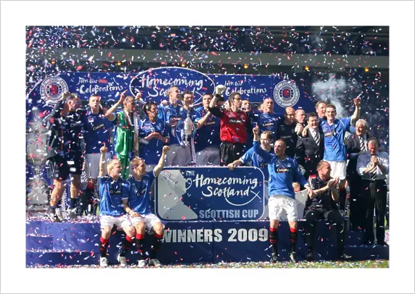 Rangers Football Club: Triumphant Homecoming as 2009 Scottish Cup Champions - Celebrating at Hampden Park