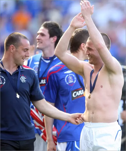 Rangers Football Club: Homecoming Scottish Cup Final - Kris Boyd Pokes Fun at Kenny Miller's