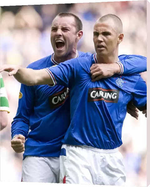 Rangers Double Delight: Miller and Boyd Celebrate Glory at Ibrox (2-1 vs Celtic)