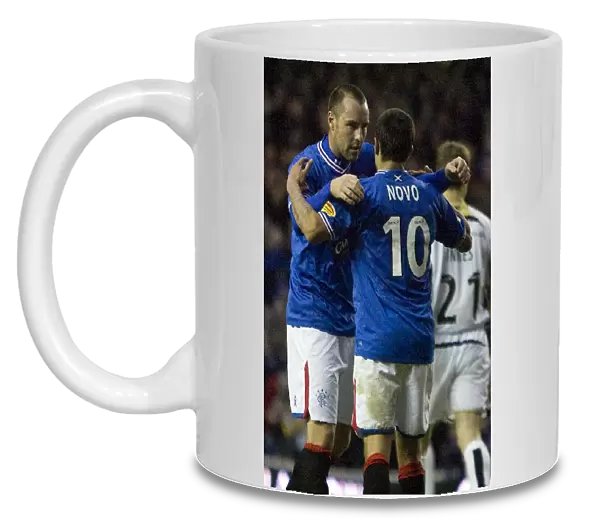 Rangers Kris Boyd and Nacho Novo: Unforgettable Celebration of a Dramatic 2-1 Win Over St Mirren at Ibrox Stadium (Clydesdale Bank Premier League)