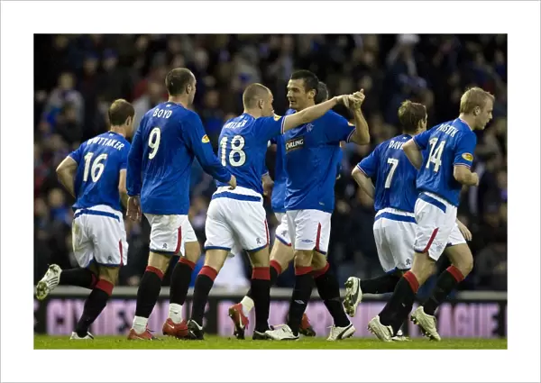 Kenny Miller's Euphoric Goal Celebration: Rangers 3-0 Kilmarnock, Clydesdale Bank Premier League