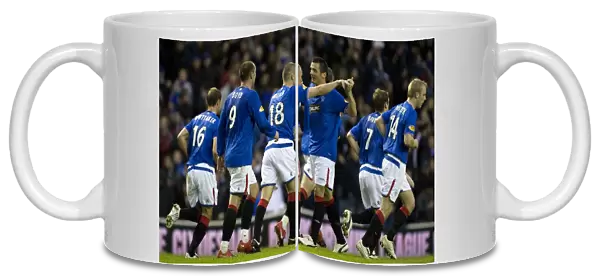 Kenny Miller's Euphoric Goal Celebration: Rangers 3-0 Kilmarnock, Clydesdale Bank Premier League