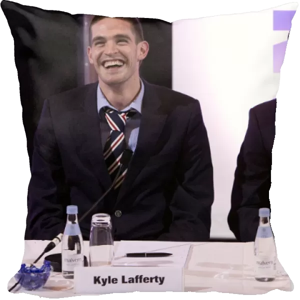 Rangers Football Club: Kyle Lafferty and David Weir at the 2009 Junior AGM