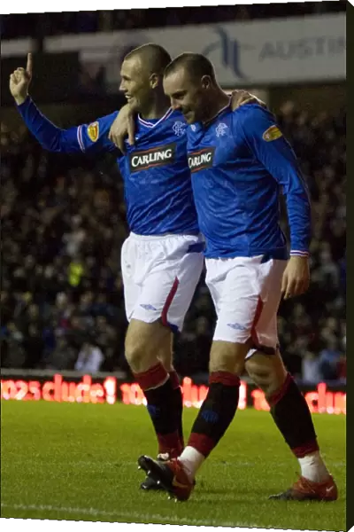 Rangers Double Strike: Kris Boyd and Kenny Miller Celebrate Glory at Ibrox (6-1 vs Motherwell)