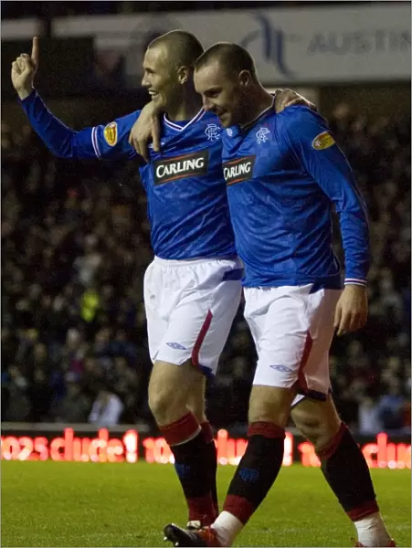 Rangers Double Strike: Kris Boyd and Kenny Miller Celebrate Glory at Ibrox (6-1 vs Motherwell)