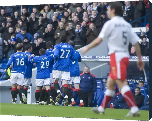 Steven Davis Scores Hat-trick: Rangers 3-0 Falkirk in Clydesdale Bank Scottish Premier League at Ibrox Stadium