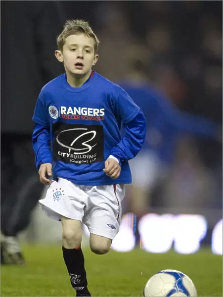 Rangers Soccer School: Young Stars Wow Ibrox Crowd with Skills during Half Time (3-0 Lead vs St Johnstone, Clydesdale Bank Premier League)