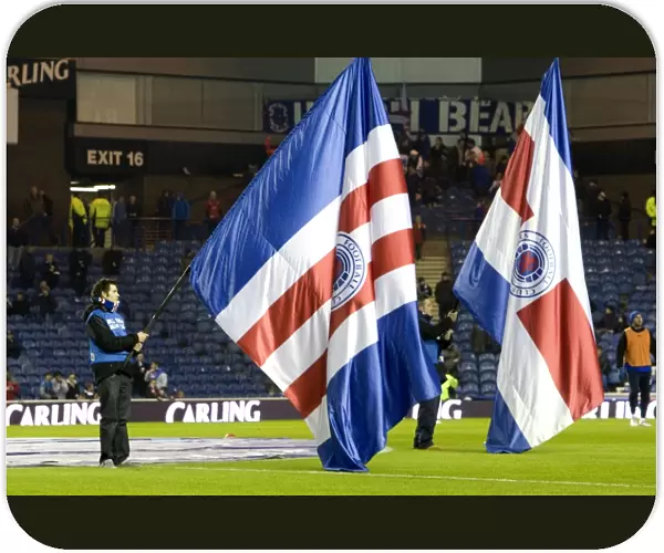 Rangers Football Club: Fifth Round Replay Victory - Flag Bearers Celebrate 1-0 Win Over St. Mirren at Ibrox Stadium