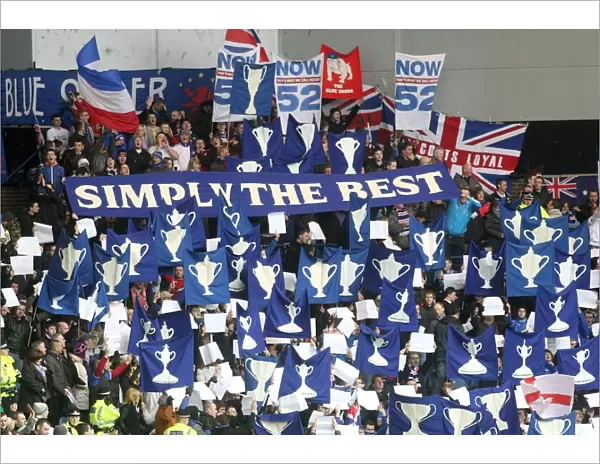 Passionate Rangers Crowd Roars at 1-0 Victory over Celtic in Scottish Premier League at Ibrox Stadium