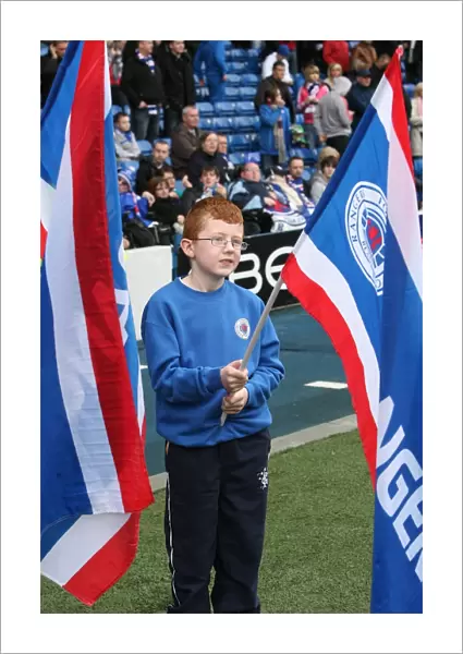 Rangers Football Club: Ibrox Stadium - 3-1 Victory over St Mirren: Flagbearers and Triumphant Moment