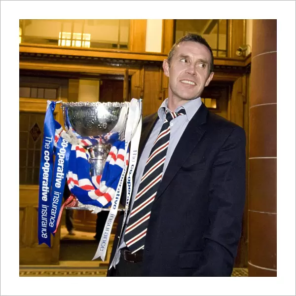 Rangers FC: David Weir's Triumphant Lift of the Co-operative Insurance Cup at Ibrox
