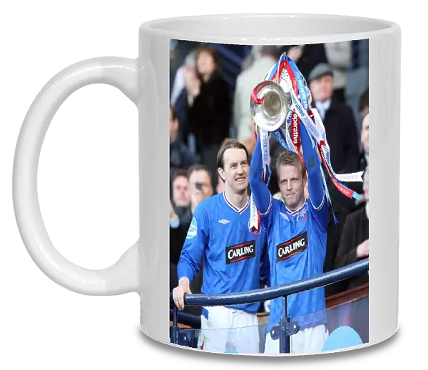Rangers Football Club: Steven Naismith Celebrates Co-operative Insurance Cup Victory