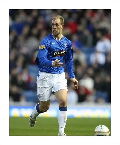 Steven Whittaker's Triumphant Goal Celebration: Rangers 3-1 Aberdeen in the Clydesdale Bank Premier League at Ibrox Stadium